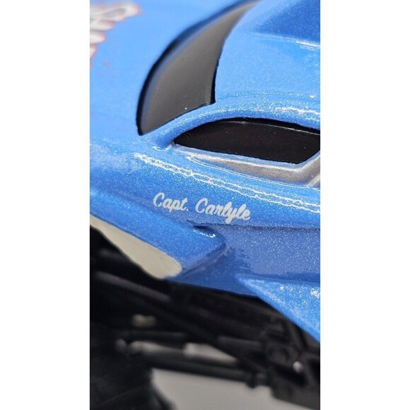 Hot Wheels Monster Jam Truck Shark Wreak 1:64 Scale Captian Carlyle Blue Matalic - Picture 5 of 11